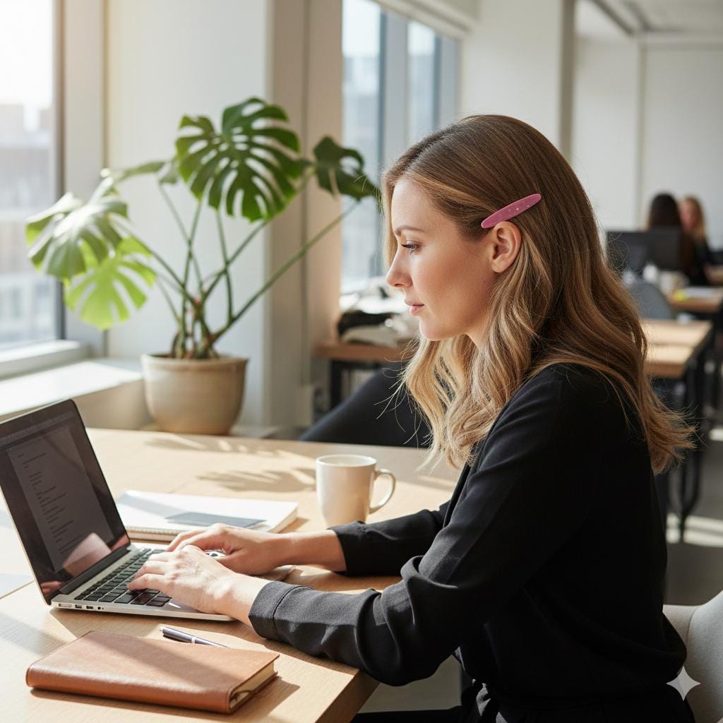 Demi Slim Oval Side Clip Hair Claw (2.5 Inch) / Alligator Hair Clip for Woman / French Barrette for Girls