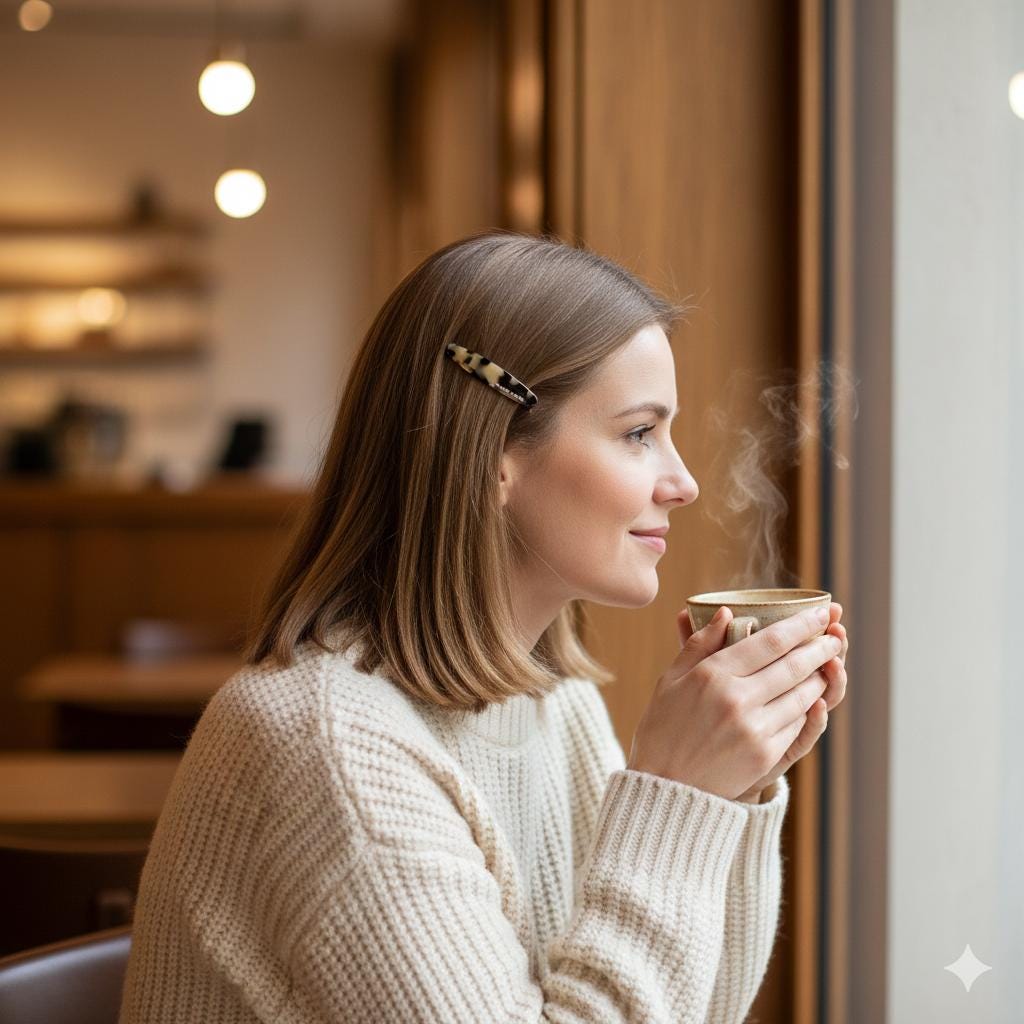 Demi Slim Oval Side Clip Hair Claw (2.5 Inch) / Alligator Hair Clip for Woman / French Barrette for Girls