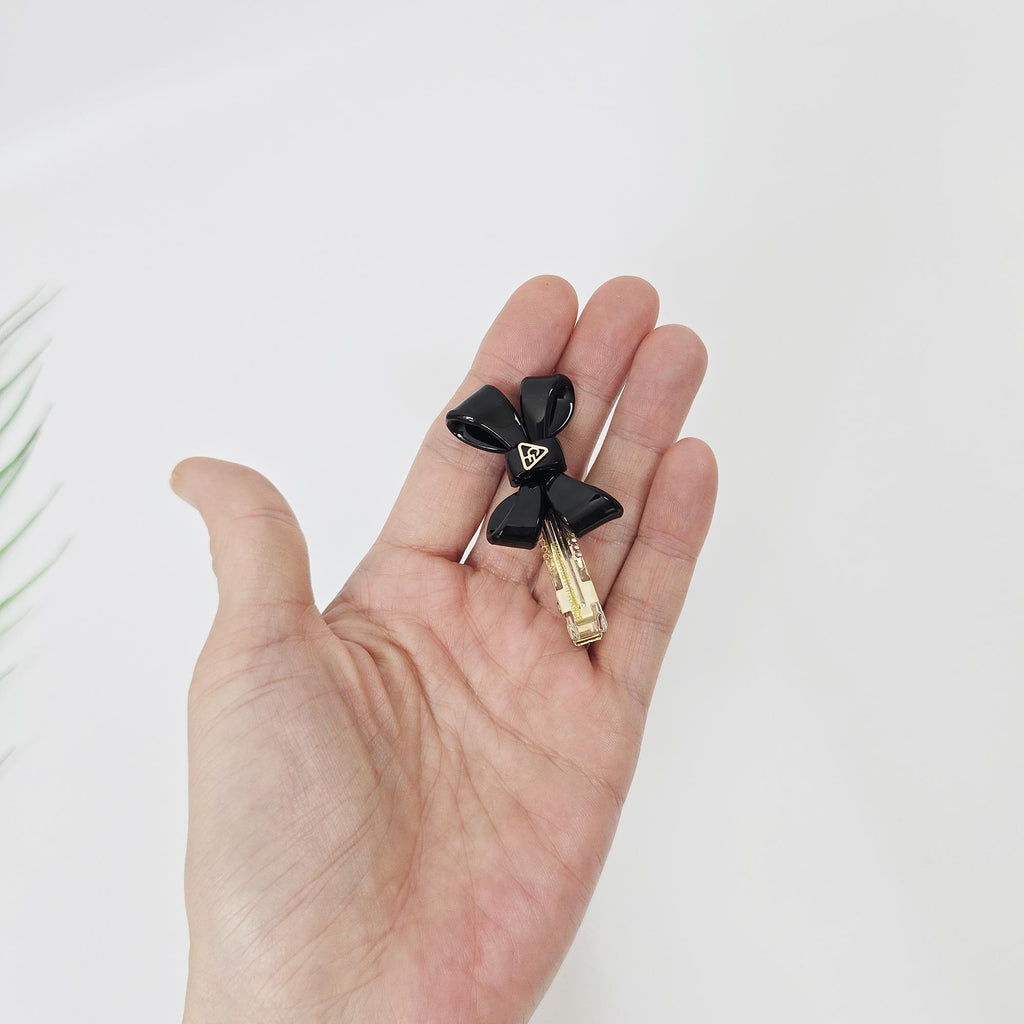 Acetate Bow Clip (2.4 Inch) | French Pin | Korean Hair Pin | Tortoise Shell Barrette Small Alligator Clamp