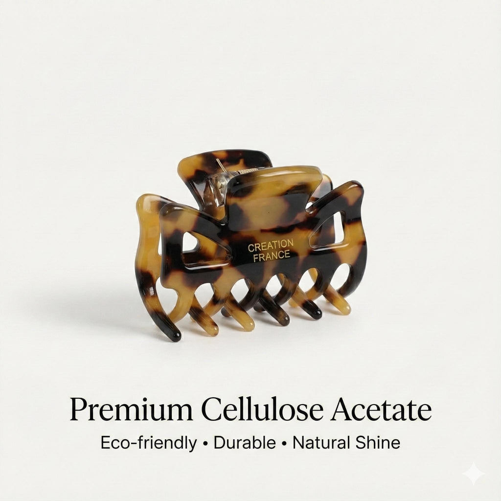 Pure Color Carina Mini Hair Claw Clip (1.6 Inch) / Cute Tortoise Shell French Hair Pin / Small Hair Clips