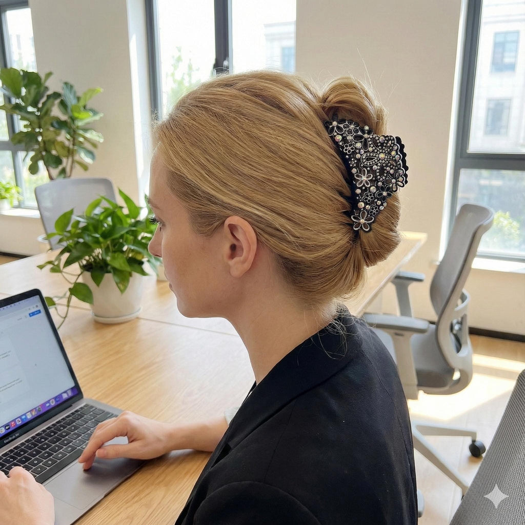 Pastel Color Isabel Large Hair Claw Clip (4.3 Inch) / Luxurious French Hair Pin / Hair Barrette for Woman