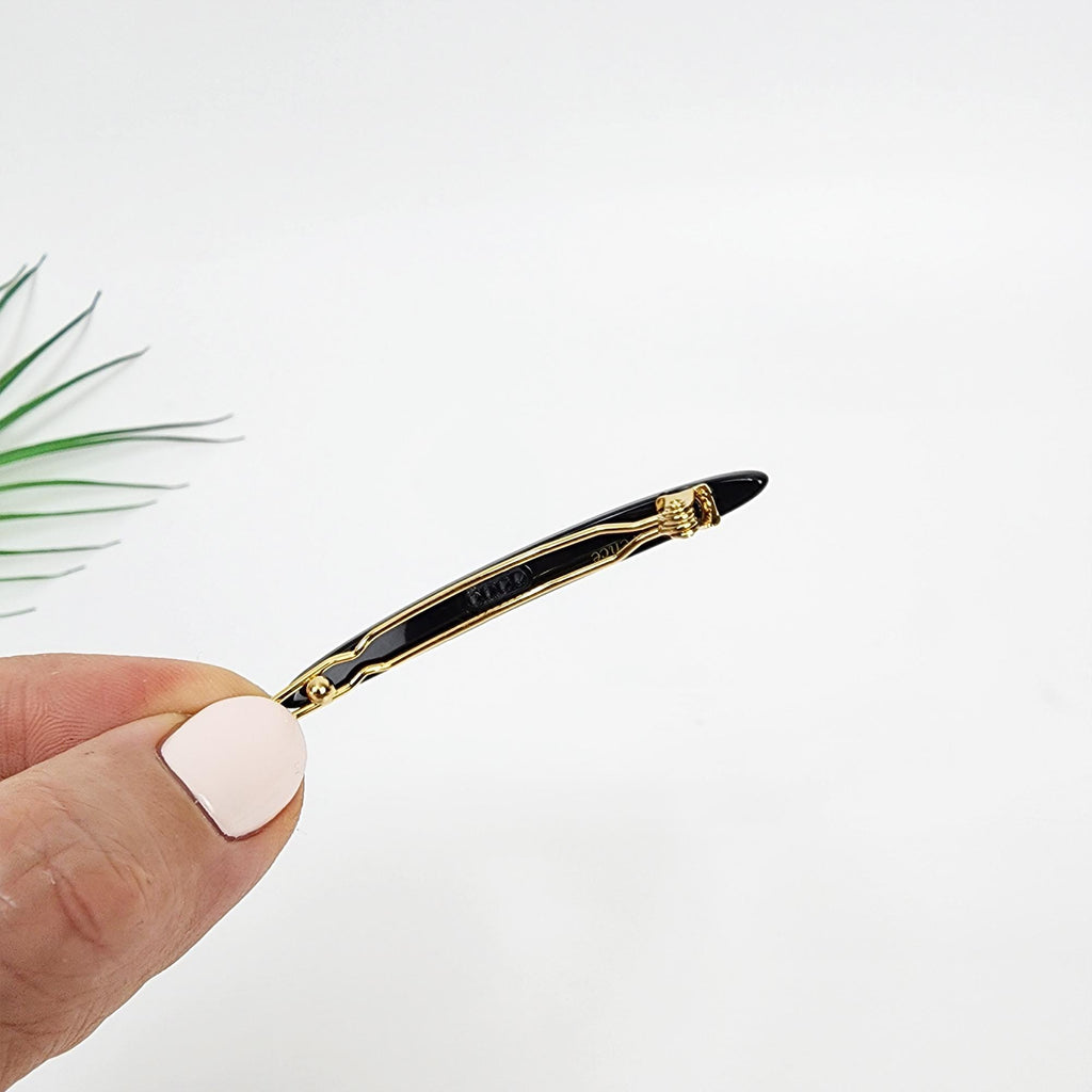 Laurence Long Oval Slim Bobby Pin (2.2 Inch) / Luxurious French Hair Pin / Hair Accessory for Woman / Mini Hair Clips