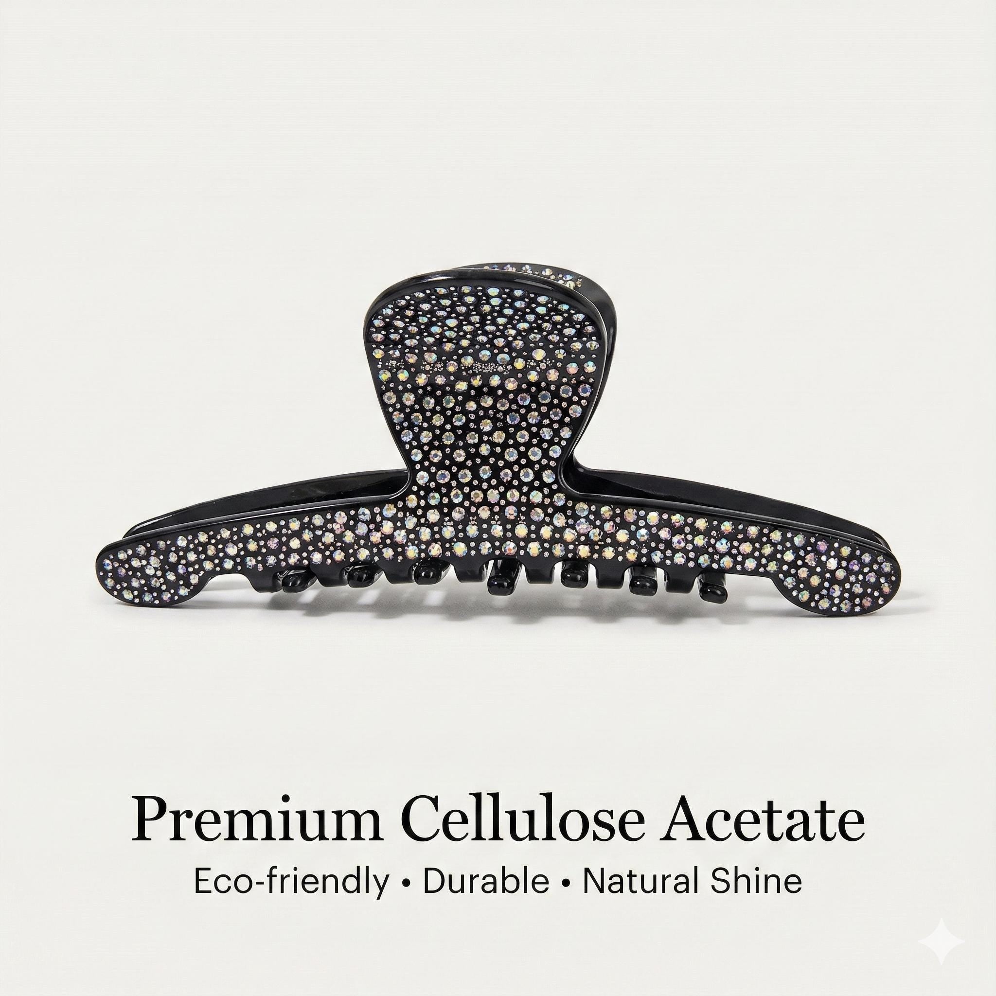Rhinestone Alligator Clip (4.9 Inch) | French Pin | Korean Hair Pin | Sparkly Crystal Barrette
