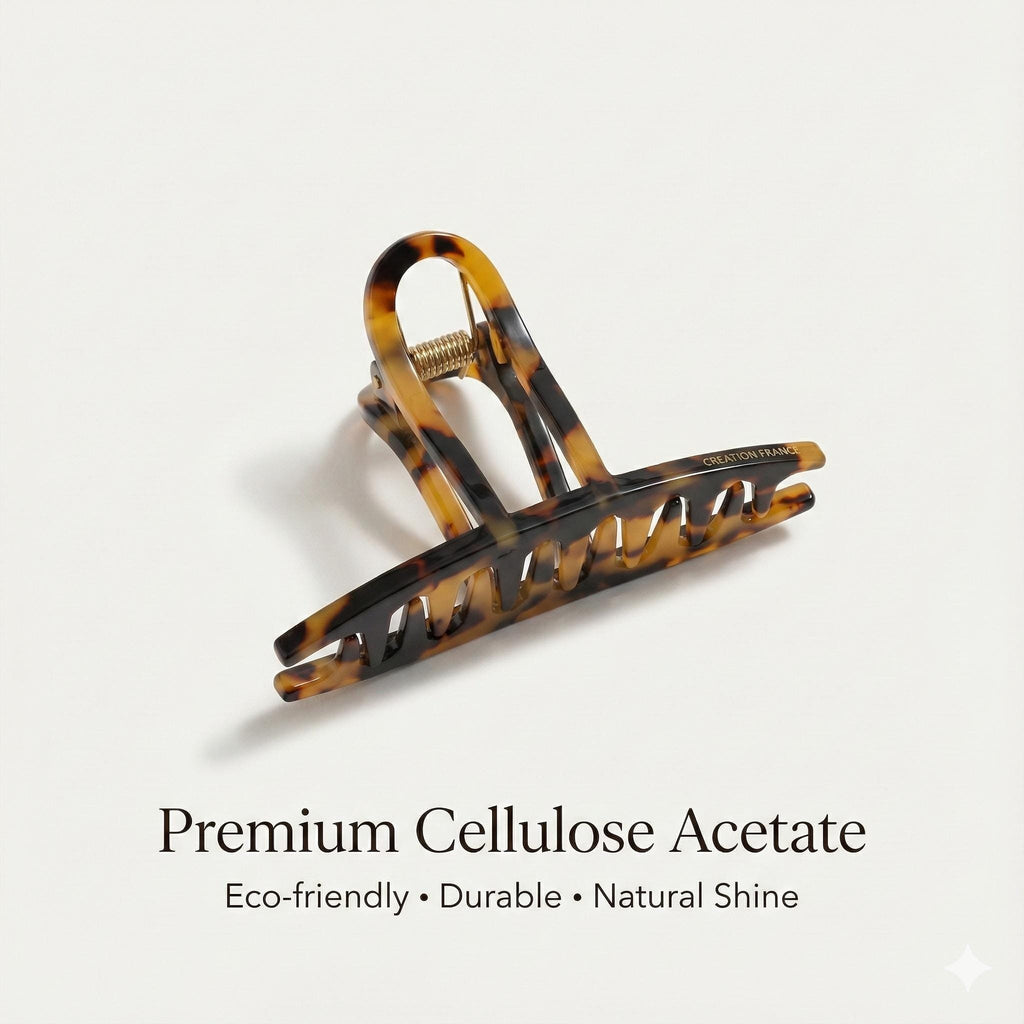 Acetate Claw Clip (3.5 Inch) | French Pin | Korean Hair Pin | Minimalist Accessories