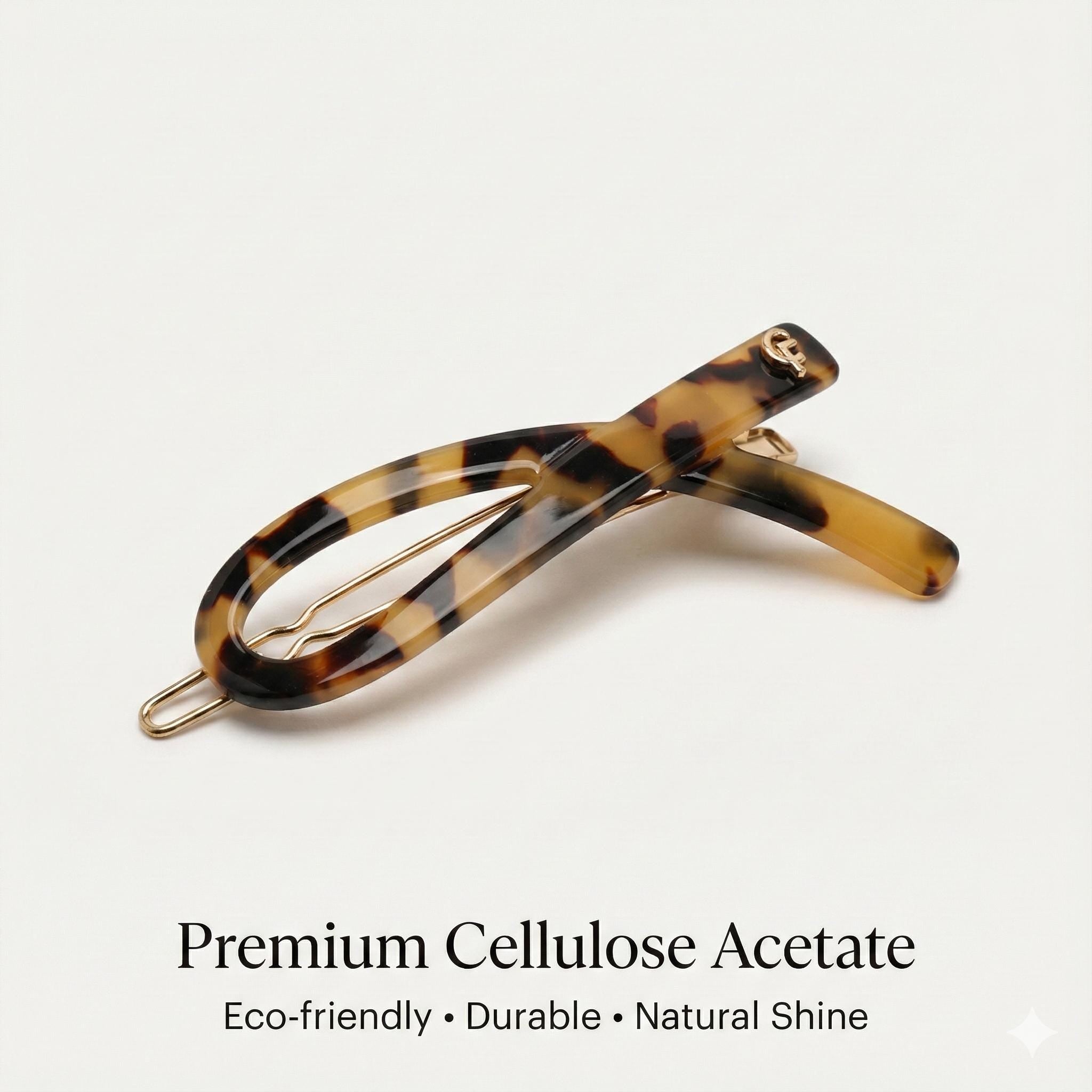 Leopard Mini Scarf Bobby Pin (2.4 Inch) / Tortoise Marble French Hair Pin Clip / Hair Accessory for Woman / Bow Barrette