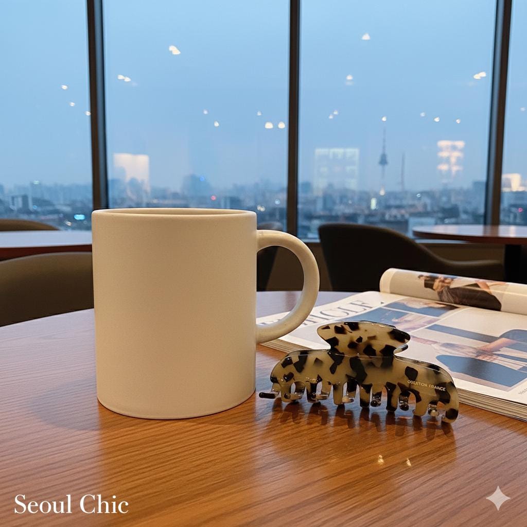 Leopard Eve Big Hair Claw Clip (4.0 Inch) / Tortoise Shell French Hair Pin / Hair Barrette for Woman