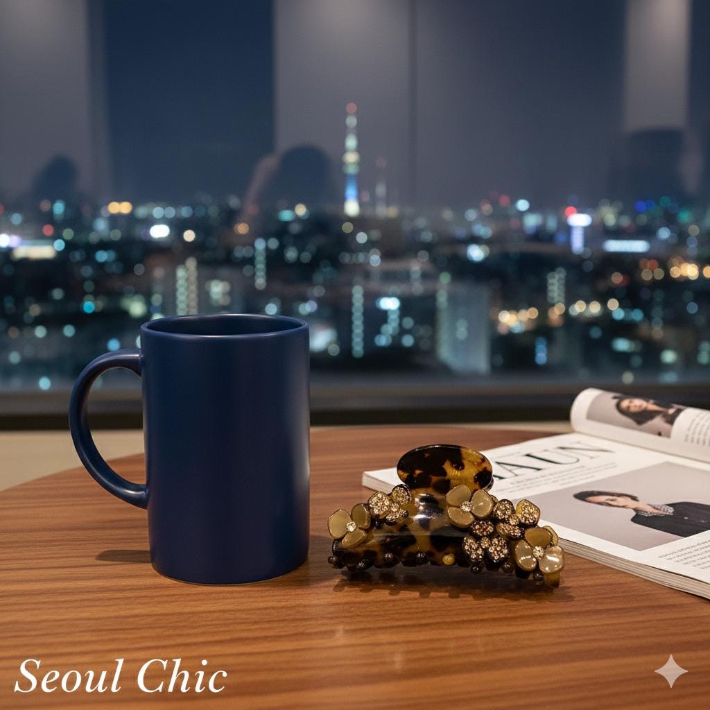 Leopard Bloom Big Claw Clip with Cubic (3.5 Inch) / Luxurious French Hair Pin / Hair Barrette for Woman