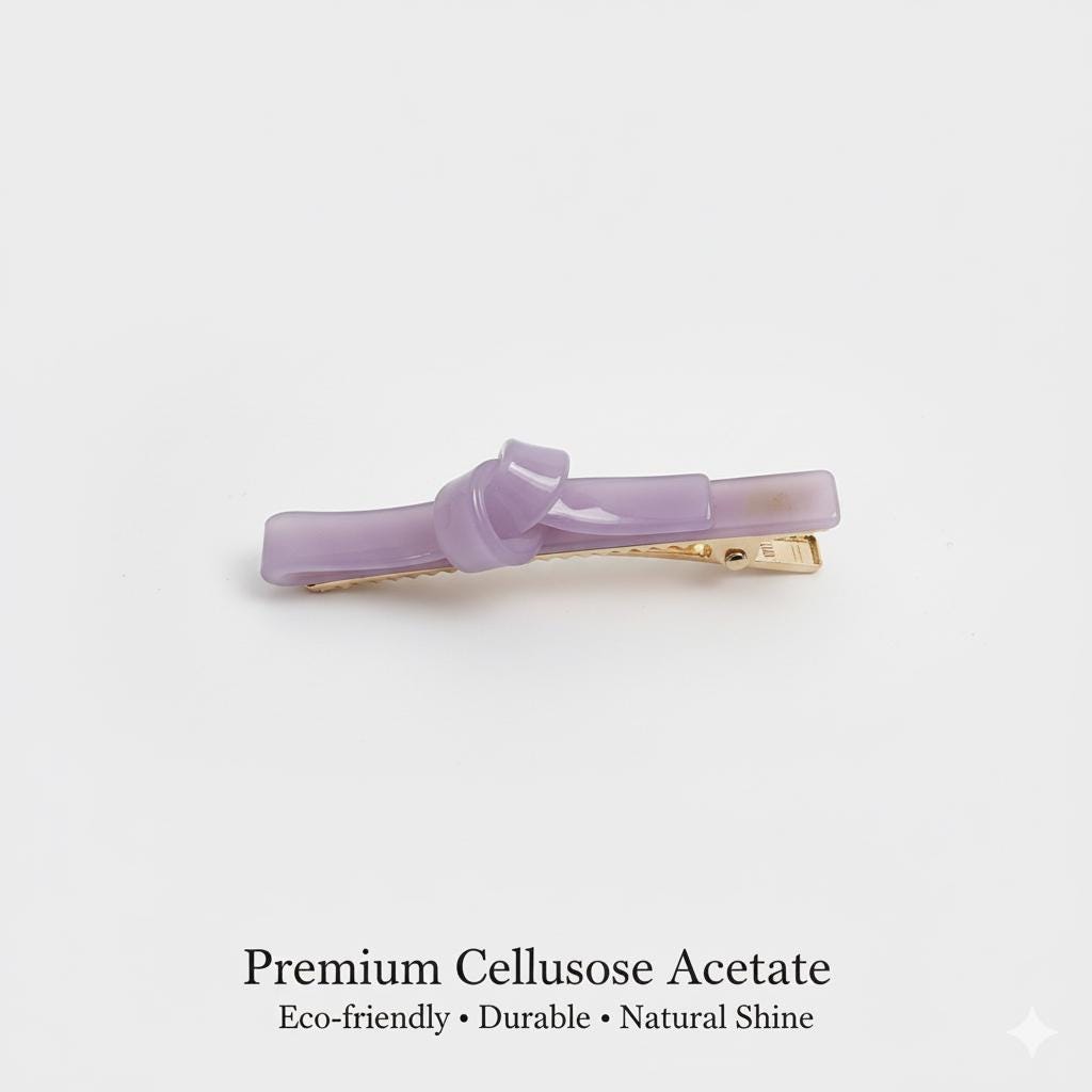 Leopard Knotted Hair Claw Clip (2.4 Inch) / Tortoise Shell French Hair Pin / Alligator Hair Clip for Woman