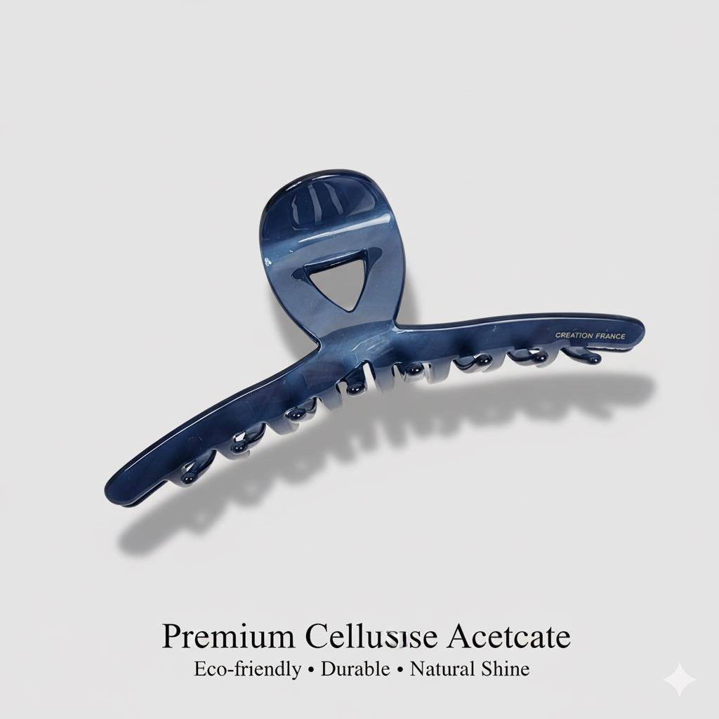 Leopard Big Twist Hair Clip (5.1 Inch) / Luxurious Pure Color French Hair Pin / Hair Barrette for Woman / Large Hair Claw Clip