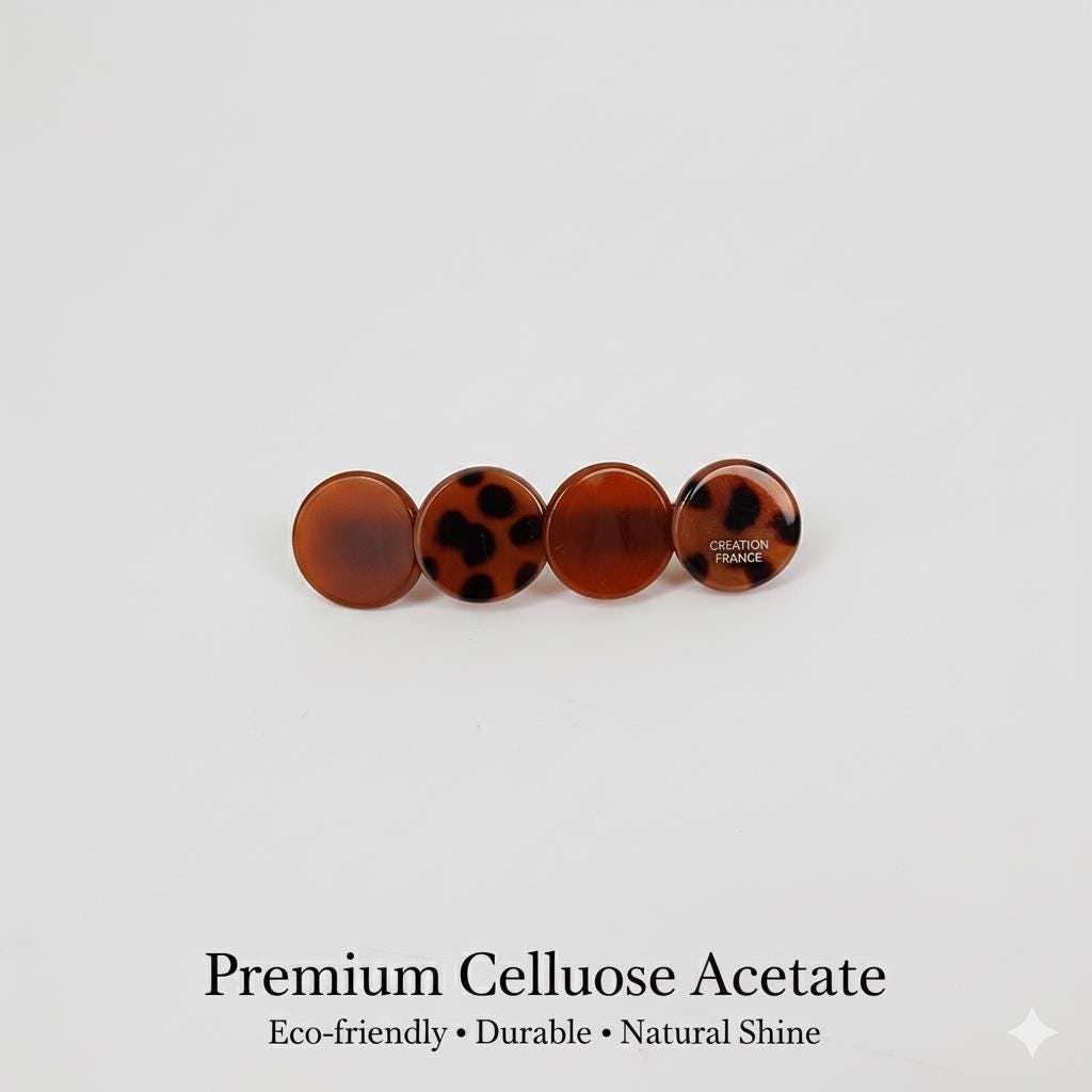 Leopard Floral Leaf Hair Barrette (2.6 Inch) / Tortoise Shell French Hair Pin / Hair Accessory for Woman / Automatic Hair Clip