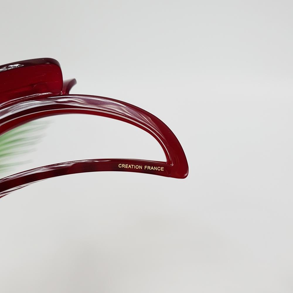 Pure Color Long Half Moon Large Hair Claw Clip (4.7 Inch) / Simple French Hair Pin / Hair Accessory for Woman / Jumbo Hair Clip