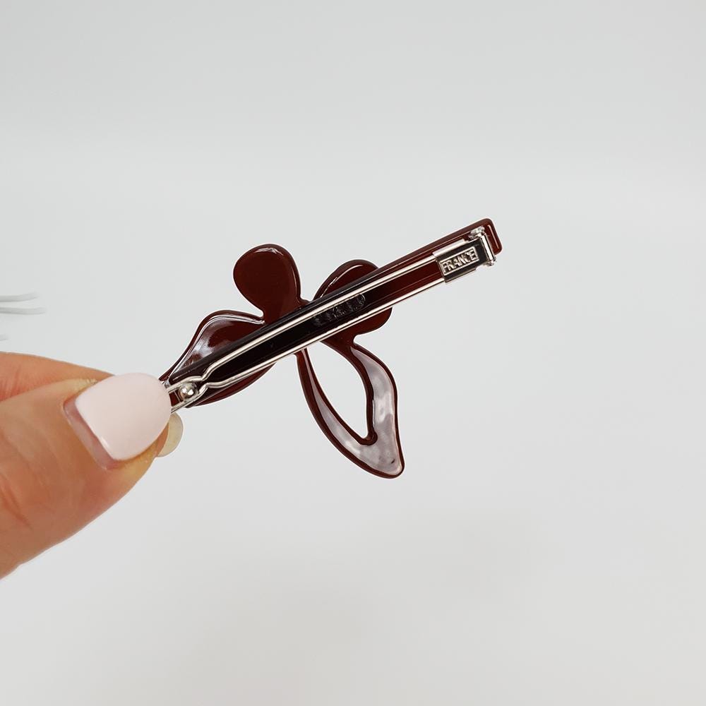 Pure Color Butterfly Bobby Pin with Cubic / Cute French Hair Pin / Hair Accessory for Woman / Bow Barrette