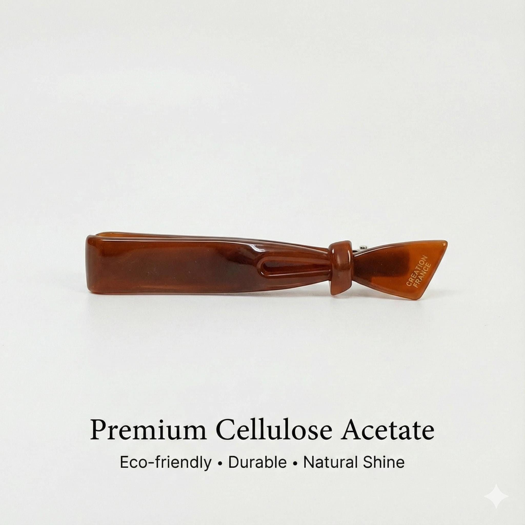 Leopard Tie Shape Hair Claw Clip (3.5 Inch) / Tortoise Shell Pure Color French Hair Pin / Alligator Hair Clip for Woman