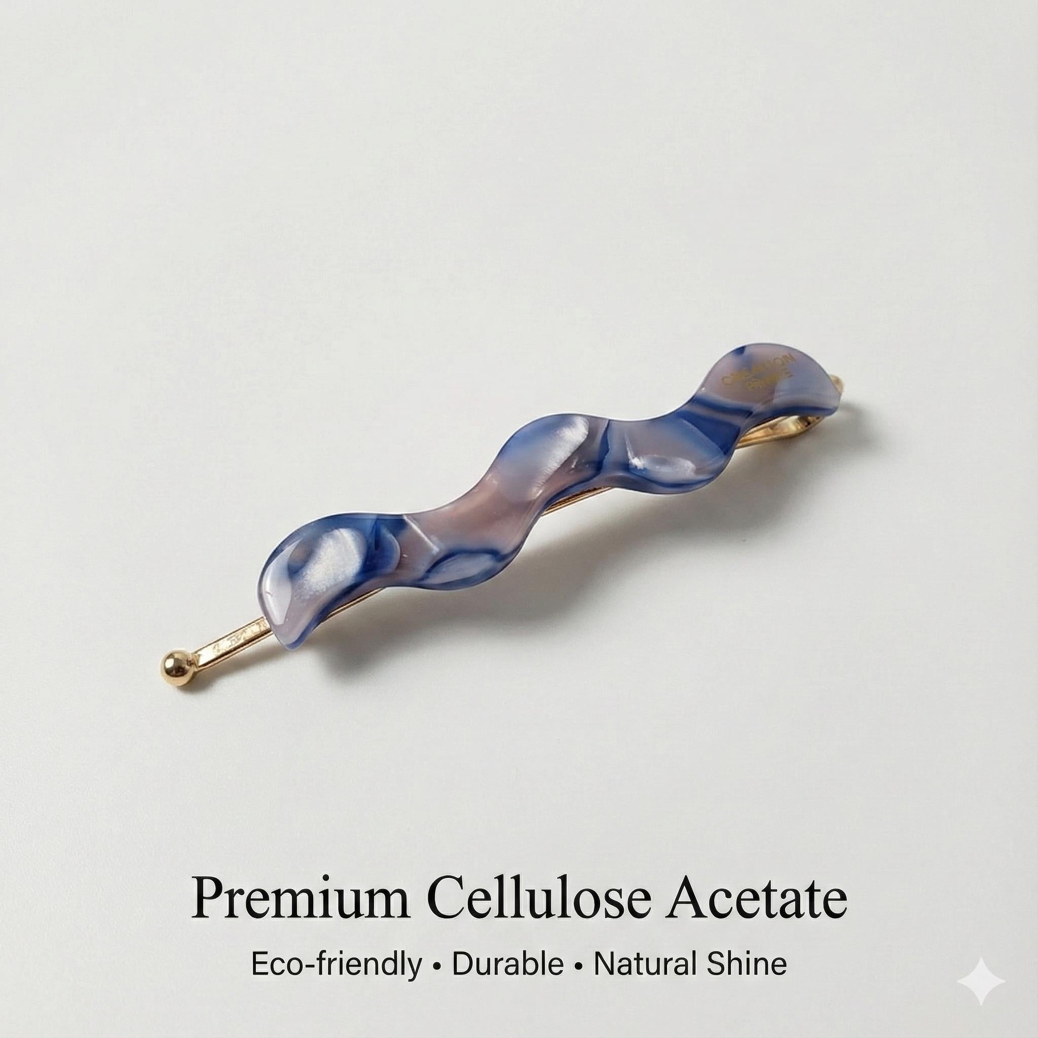 Leopard Wave Bobby Pin (2.4 Inch) / Cute Tortoise Shell French Hair Pin / Hair Accessory for Woman / Mini Hair Claw Clip