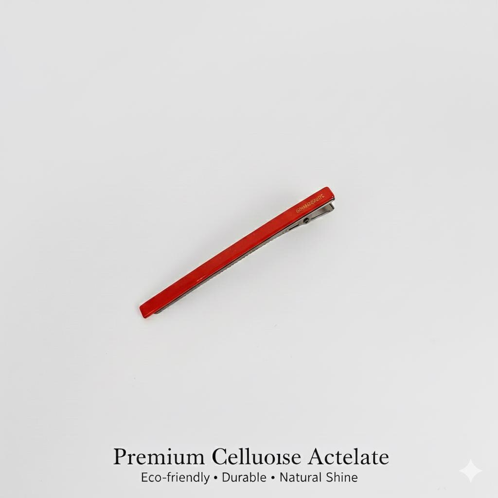 Simple Slim Line Long Alligator Hair Clip (3.1 Inch) / Pure Color Hair Barrette / Hair Accessory for Woman