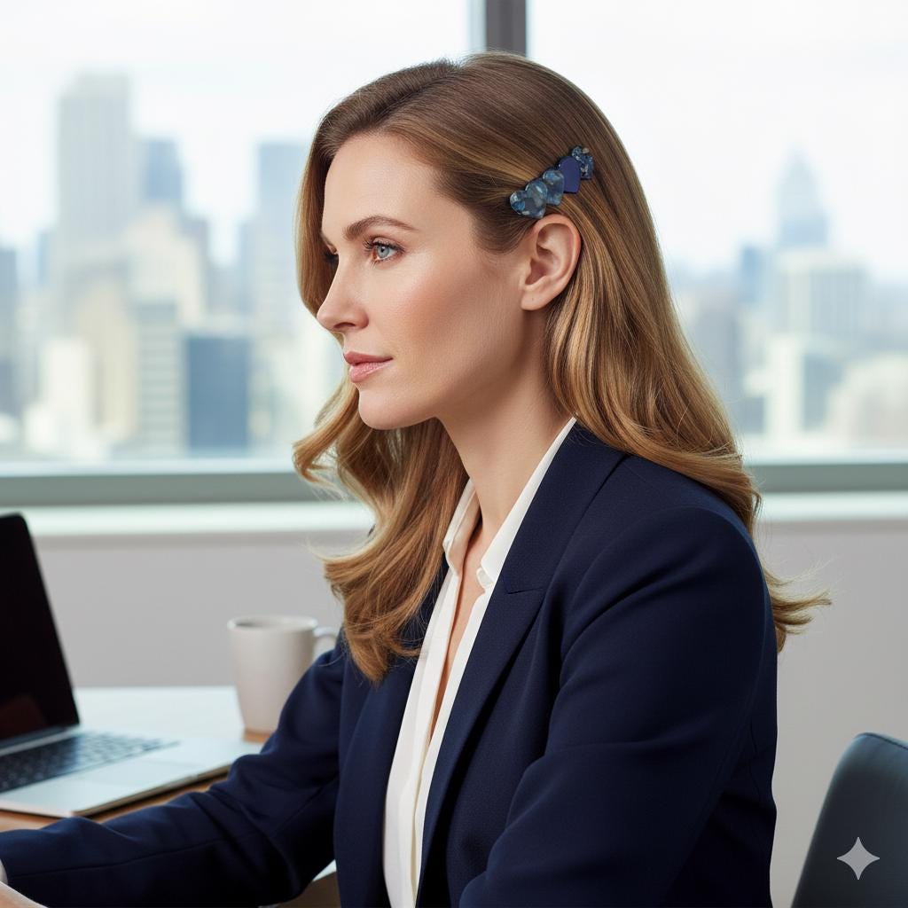 Mix Double Heart Hair Barrette (2.8 Inch) / Tortoise Marble French Hair Pin / Hair Accessory for Woman / Automatic Hair Clip