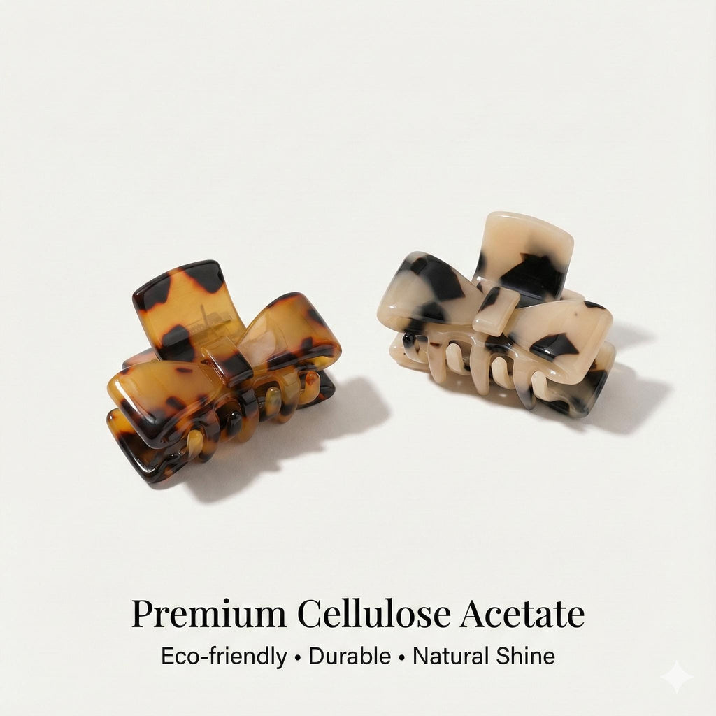 Skull Ribbon Small Hair Clips / Tortoise Shell Mini French Hair Pin / Hair Barrette for Woman / Leopard French Barrette for Girls