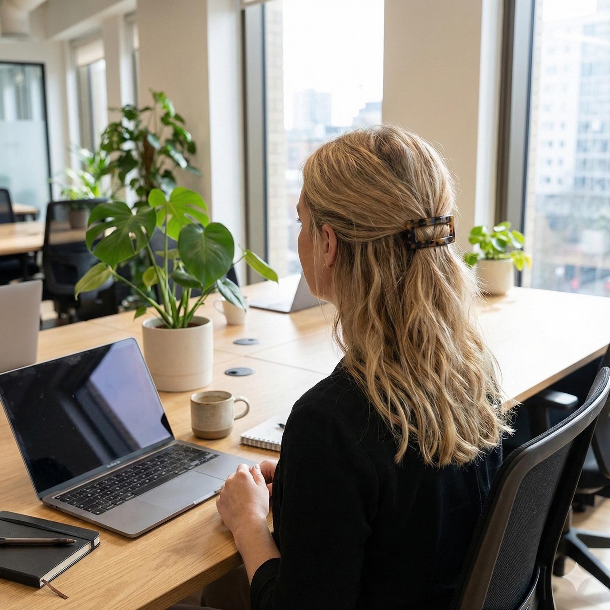 Leopard Square Buckle Hair Barrette / Tortoise Marble French Hair Pin / Hair Accessory for Woman / Automatic Hair Clip