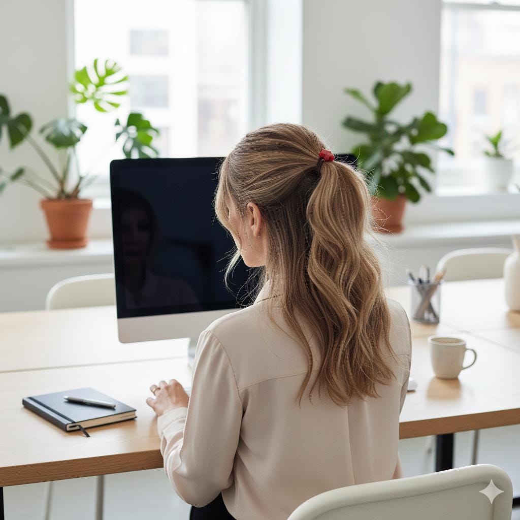 Aurora Cute Star Hair Tie / Simple Cute Ponytail Holder / Hair Accessory for Woman / French Hair Tie