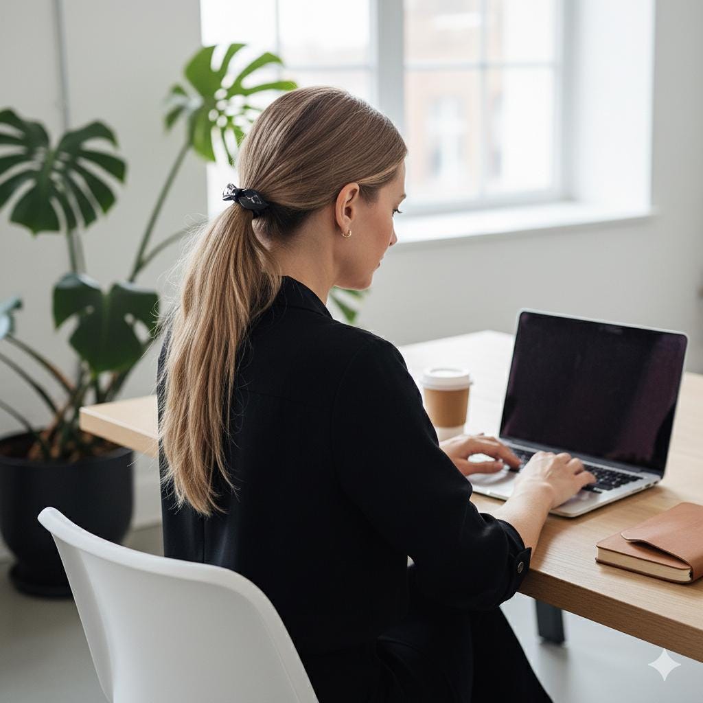 Lip Shape Mini Ribbon Hair Tie / Simple Cute Ponytail Holder / Hair Accessory for Woman / French Hair Tie
