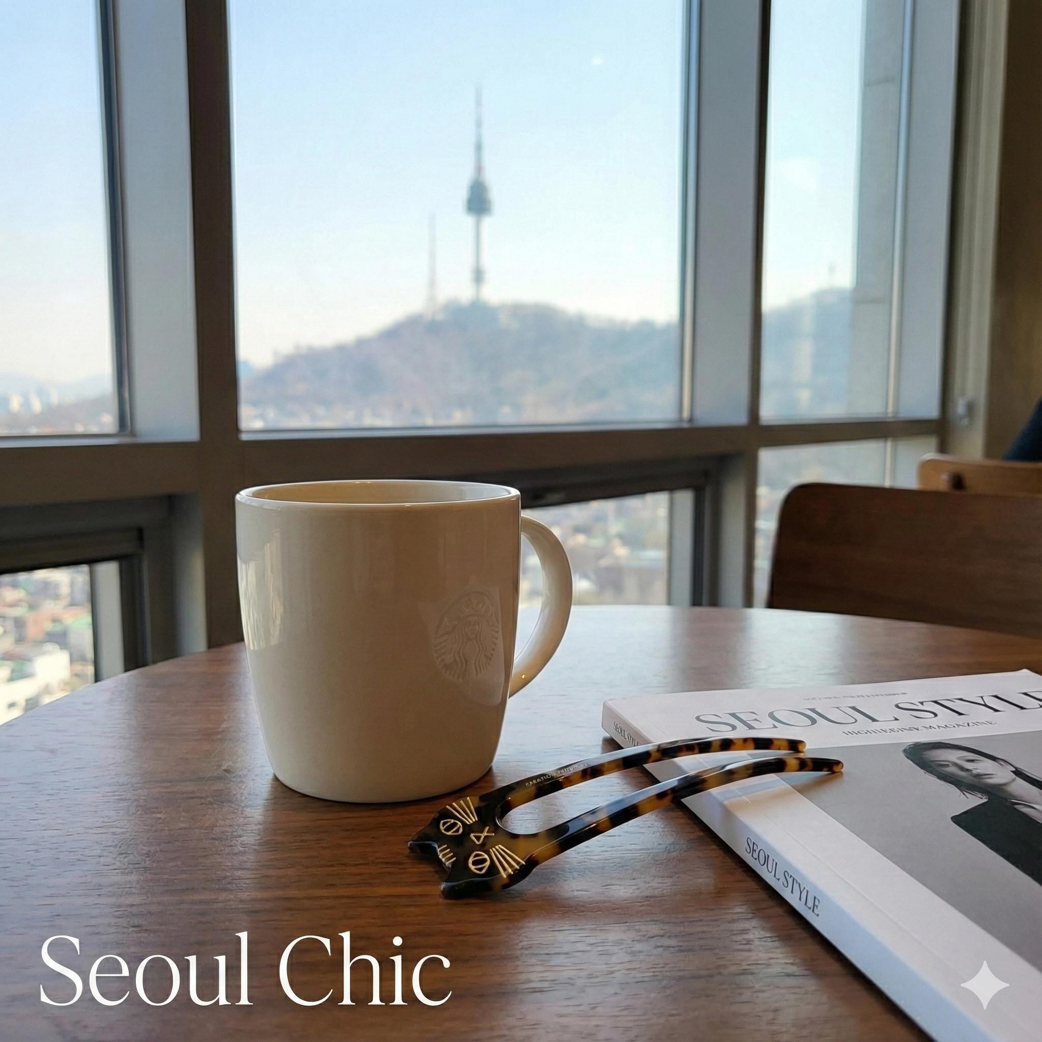 U Shape Cat Shape Big Size Hair Stick / Tortoise Shell French Hair Pin / Hair Fork for Thick Hair