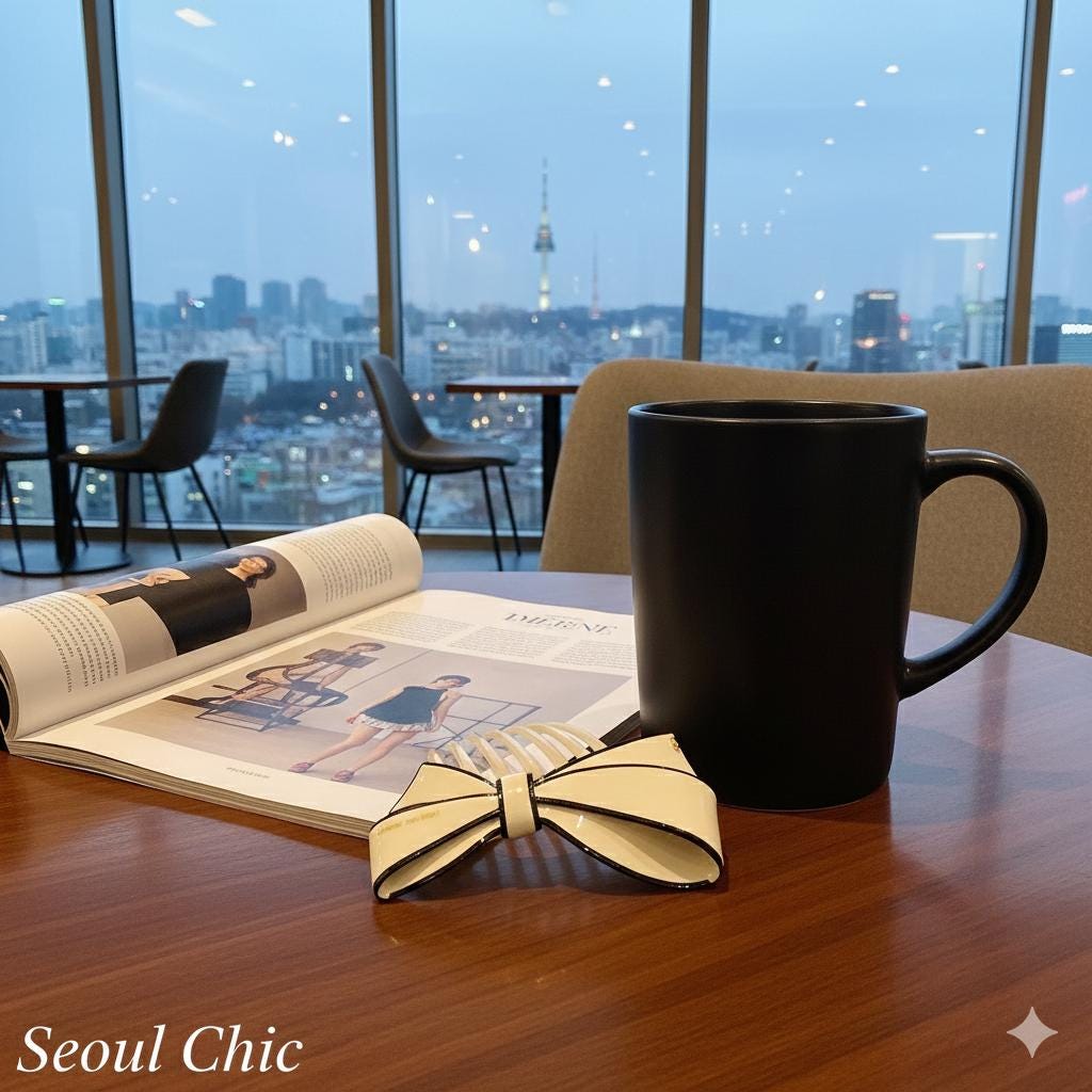 Big Ribbon Long Non-Slip Updo Hair Comb Clip (4.3 Inch) / Simple French Hair Pin / Hair Fork for Woman