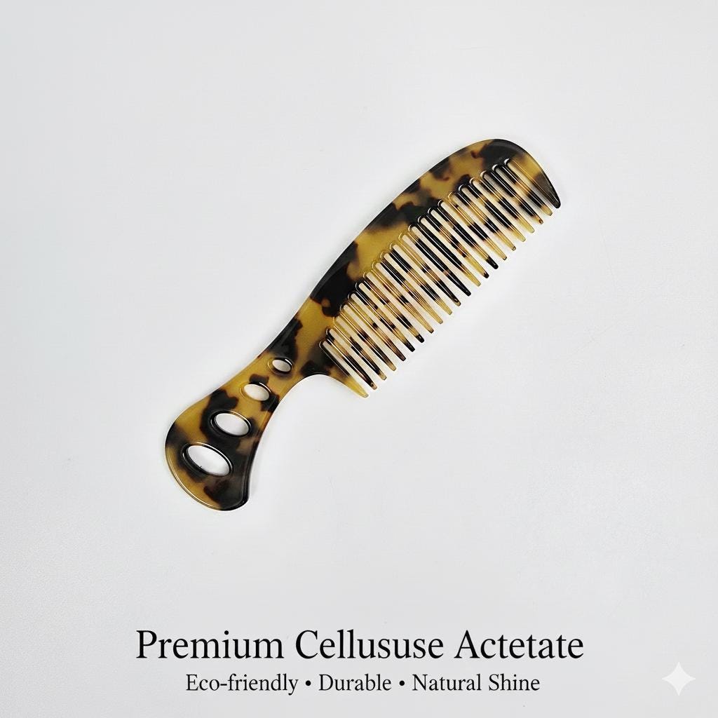 Leopard Axe Arch Line Handle Portable Hair Comb / Curly Hair Comb Hair Brush / Hair Accessory for Woman