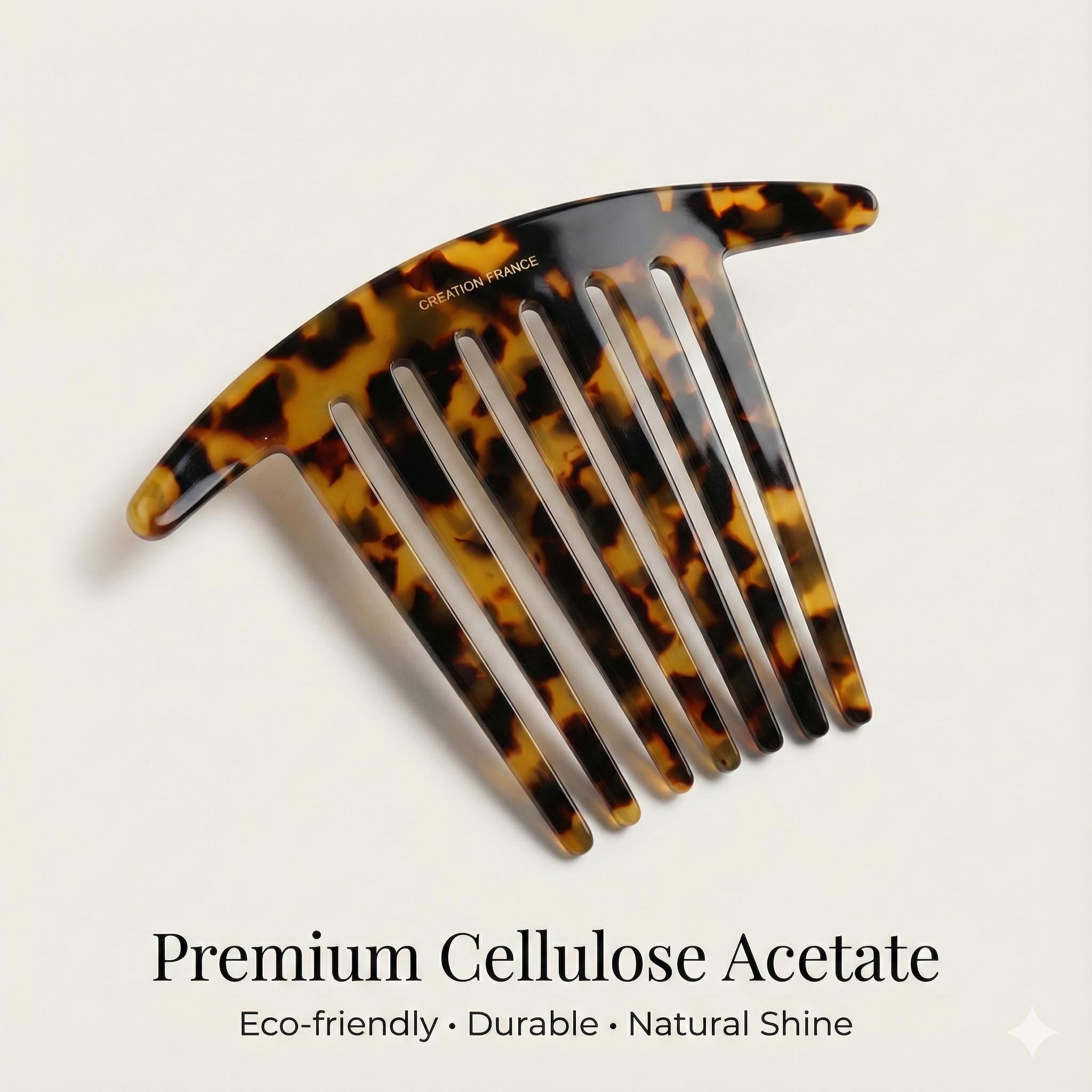 Long Leg Big Hair Comb Pin / Luxurious French Hair Pin / Hair Fork for Thick Hair / Tortoise Shell Hair Pin