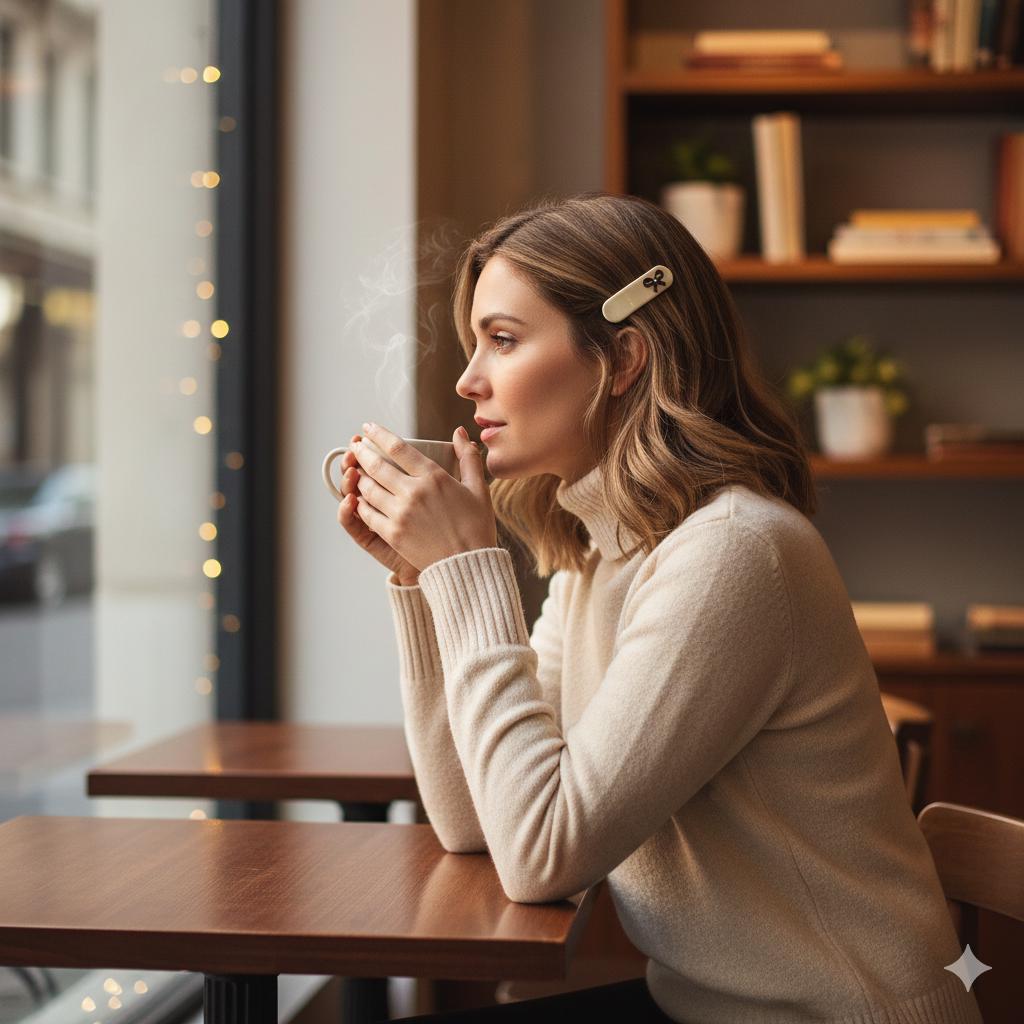Acetate Mini Ribbon Clip (2.6 Inch) | French Pin | Korean Hair Pin | Tortoise Shell Barrette