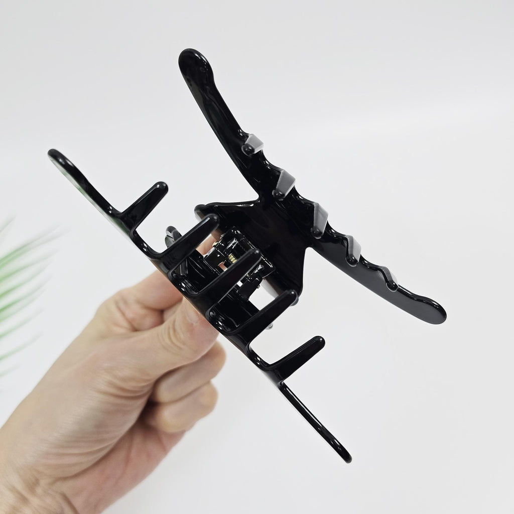 Acetate Shell Claw (4.9 Inch) | French Pin | Korean Hair Pin | Tortoise Pattern Barrette