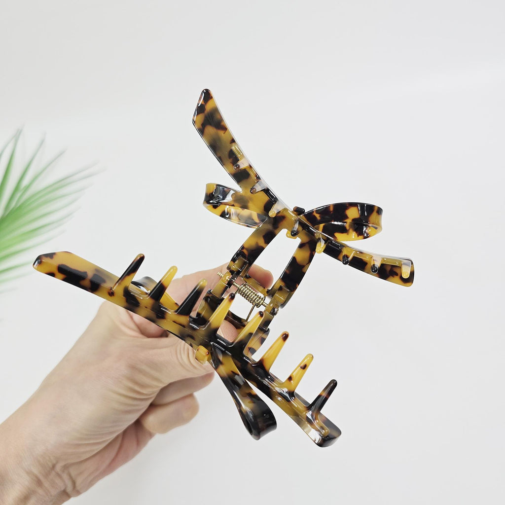Acetate Luxe Bow Claw (4.9 Inch) | French Pin | Korean Hair Pin | Large Tortoise Shell Accessories