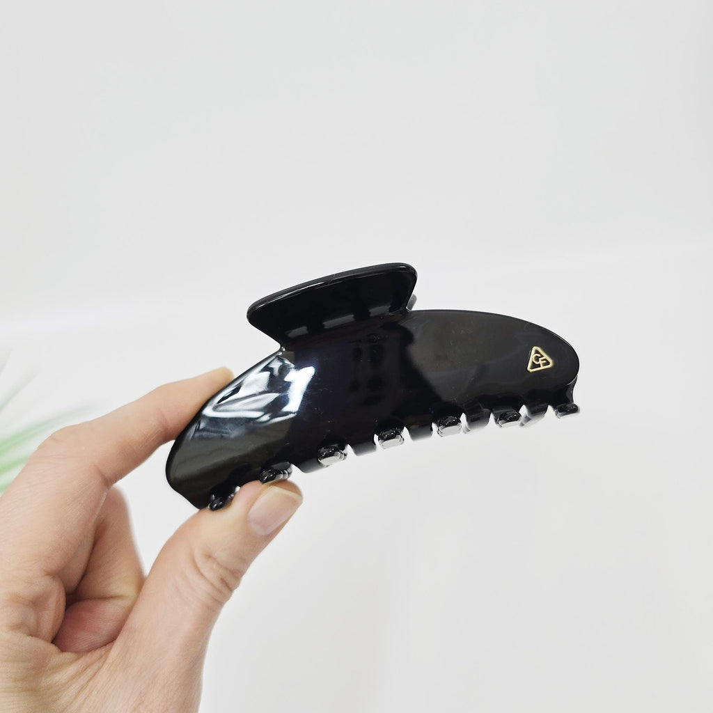 Acetate Hair Claw (4.3 Inch) | French Pin | Korean Hair Pin | Tortoise Shell Luna Hair Clip