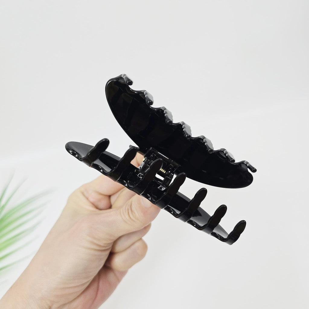 Acetate Hair Claw (4.3 Inch) | French Pin | Korean Hair Pin | Tortoise Shell Luna Hair Clip