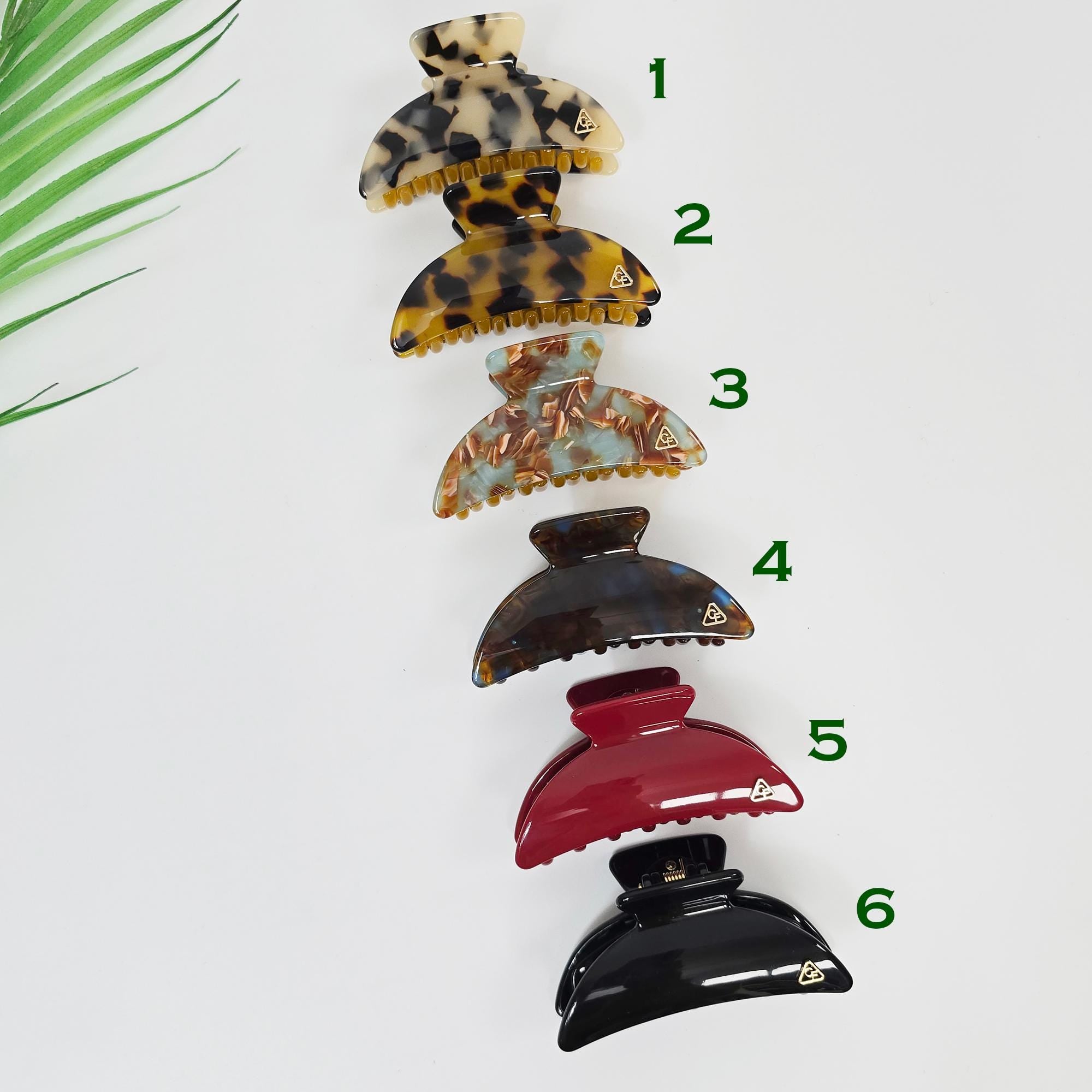 Half Moon Claw (3.0 Inch) | French Pin | Korean Hair Pin | Tortoise Shell Acetate Clip