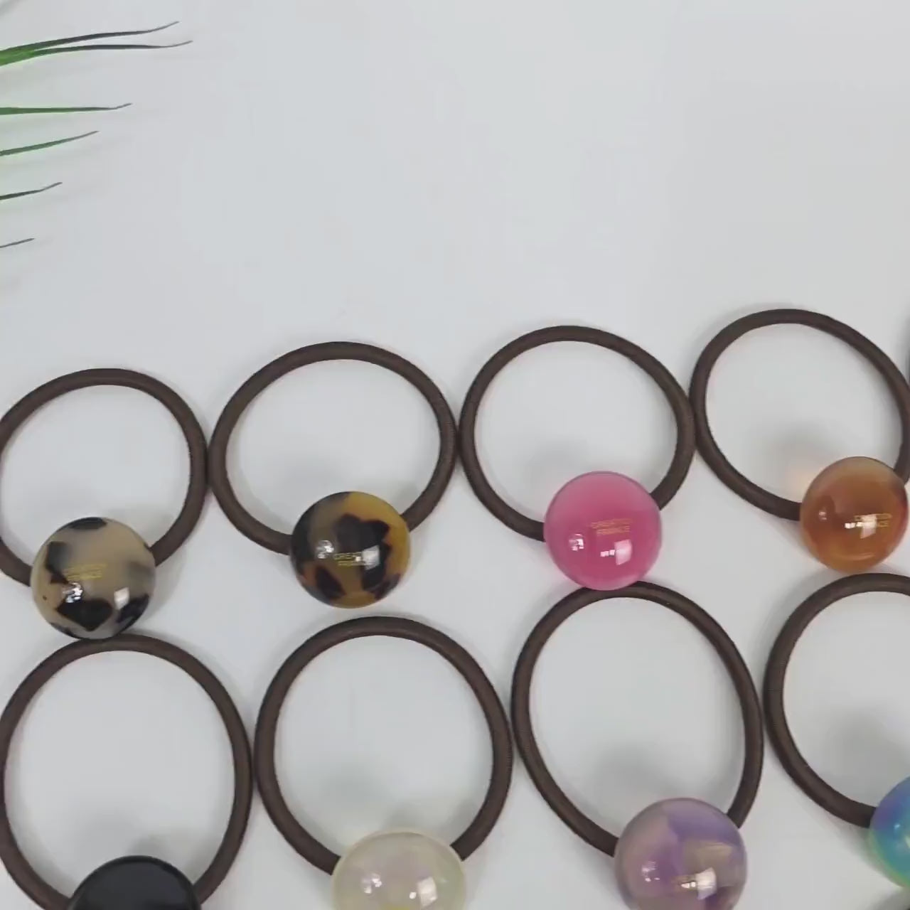 Semi-Circle Round Ponytail Hair Tie (1.0 Inch) / Simple Cute Ponytail Holder / Hair Accessory for Woman / French Hair Tie