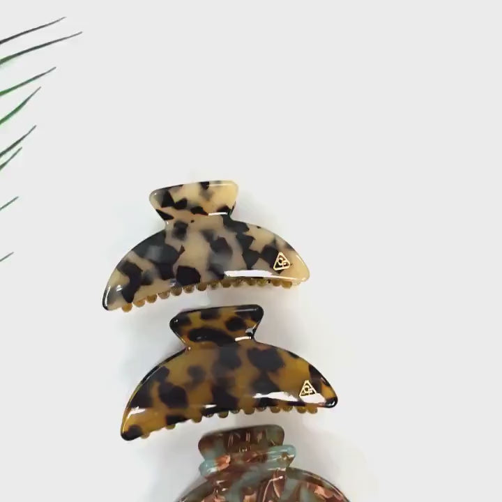 Half Moon Claw (3.0 Inch) | French Pin | Korean Hair Pin | Tortoise Shell Acetate Clip