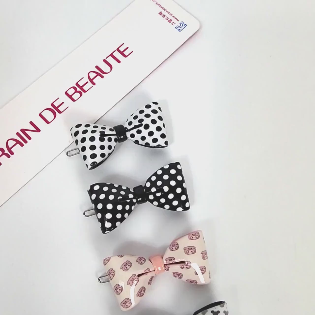 Luxurious Audrey Ribbon Snap Clip Bobby Pin (2.3 Inch) / Vintage French Hair Pin / Hair Accessory for Woman / Bow Barrette for Thin Hair