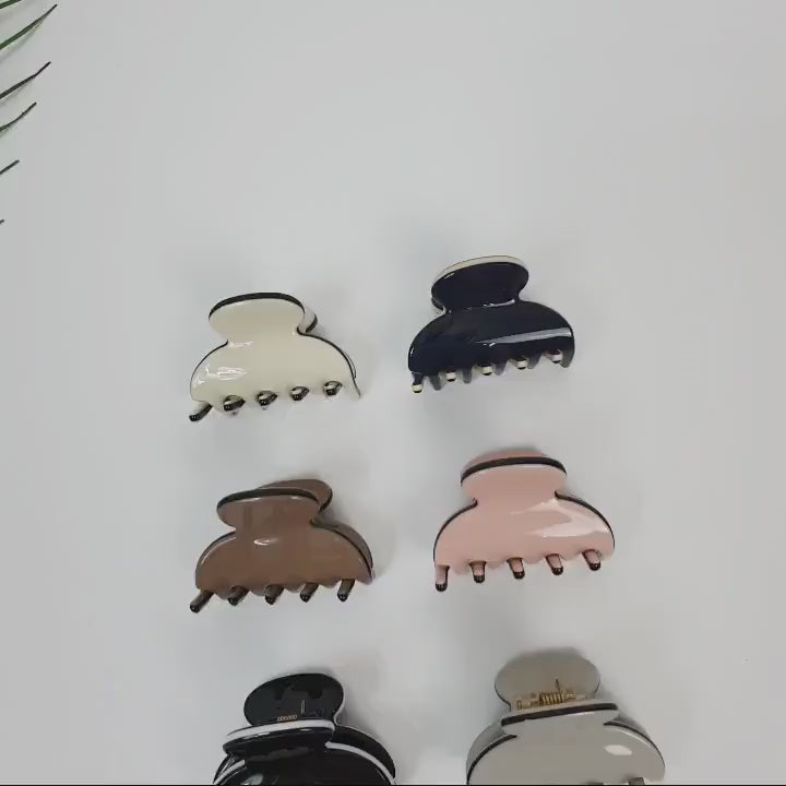Pastel Color Mini Hair Clips / Cute Small French Pin / Hair Barrette for Woman / Mini Octopus Hair Clip