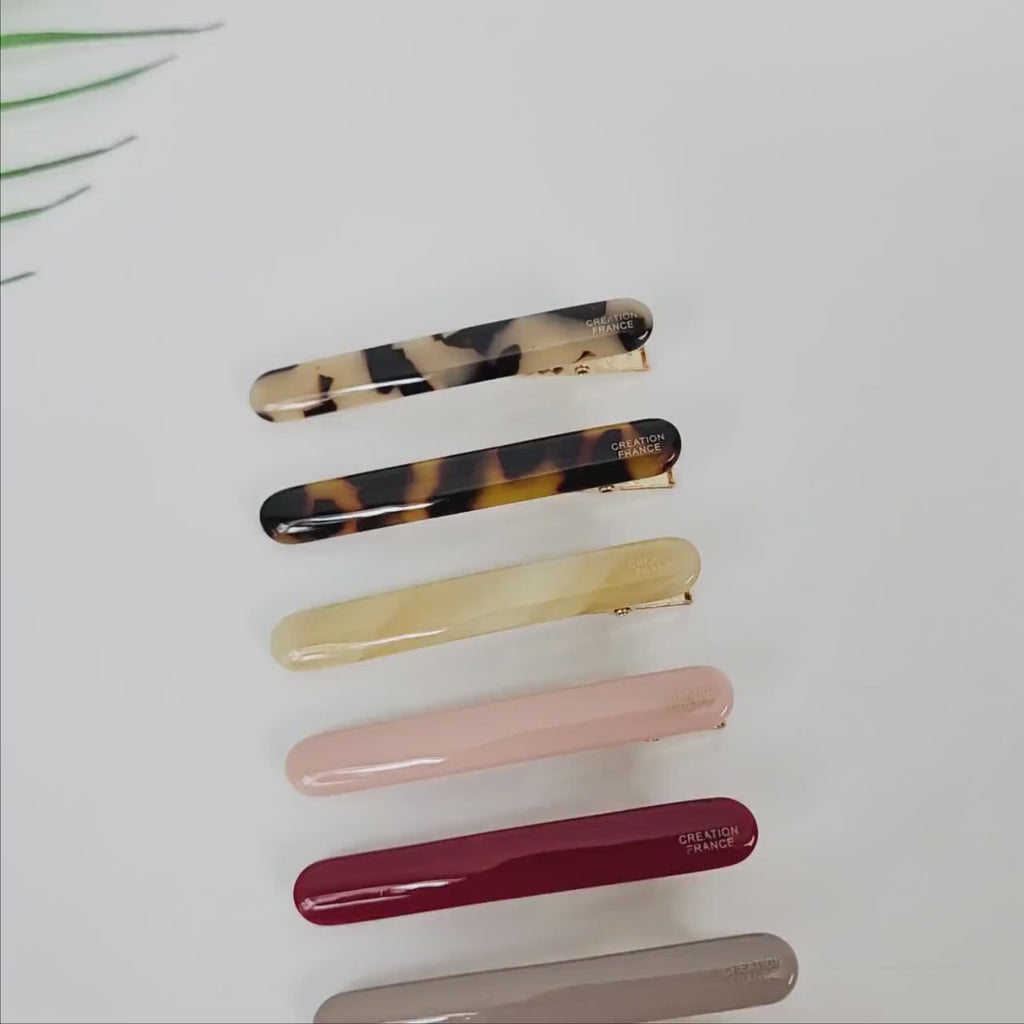Pure Color Cute Stick Small Hair Claw Clip (2.4 Inch) / Simple French Hair Pin / Alligator Hair Clip for Woman / French Barrette for Girls