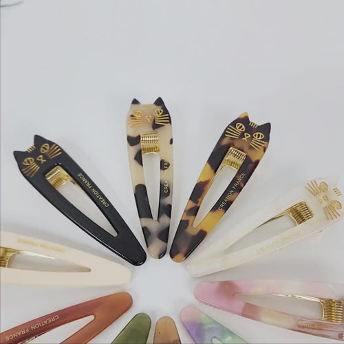 Cute Cat Hair Claw Clip (2.8 Inch) / Cute French Hair Pin / Alligator Hair Clip for Woman / Mini French Barrette for Girls