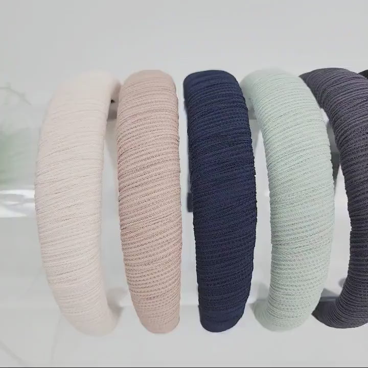 Amy Volume Wide Headband (1.2 Inch) / Fashionable Turban Bandanna / Hair Accessory for Woman