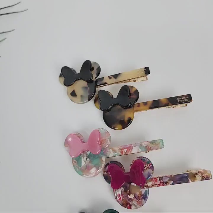 Minnie Mouse Mini Hair Clip Claw (2.8 Inch) / Cute French Hair Pin / Alligator Hair Clip for Woman / French Hair Barrette