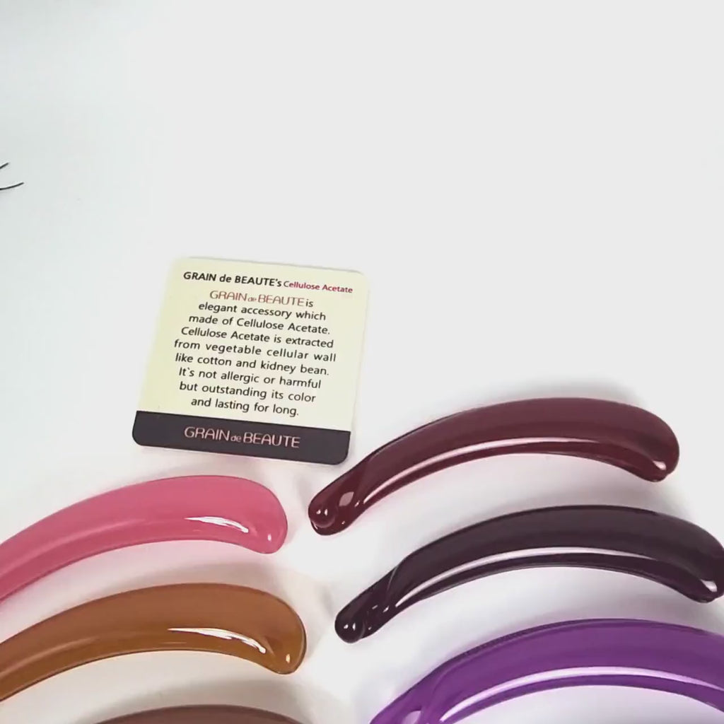 Luxurious Round Banana Clip (4.3 Inch) / Tortoise Marble Hair Comb Barrette  / Clincher Comb Hair Accessory / French Hair Pin