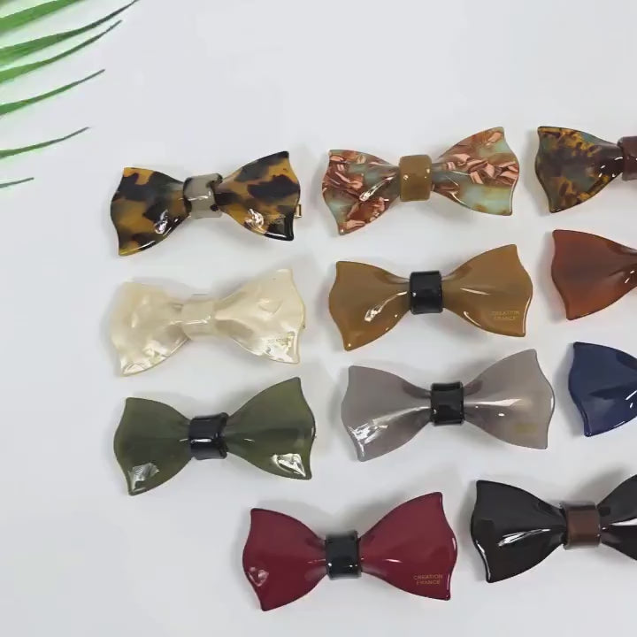 Ribbon Side Mini Hair Bobby Pin (2.6 Inch) / Vivid Color French Pin / Alligator Hair Clip for Woman