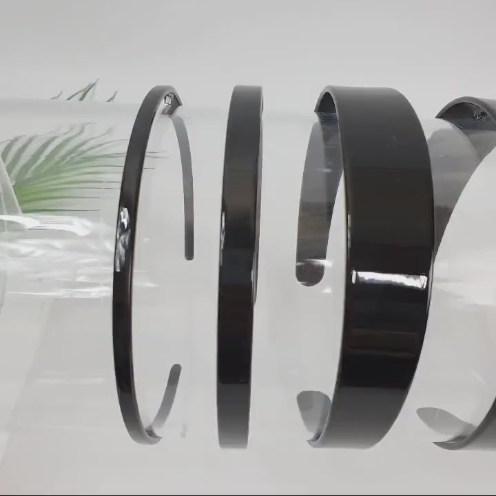 All Black Simple Basic Headband / Elegant Turban Bandanna / Hair Accessory for Woman / Black Wide Headband