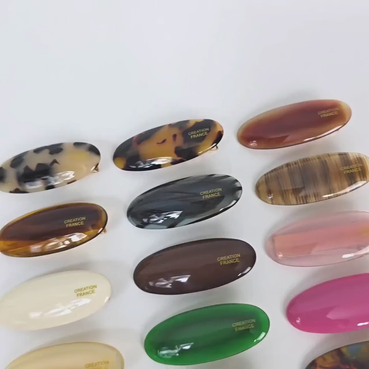 Simple Round Oval Mini Hair Claw Clip (2.0 Inch) / Cute Tortoise Shell French Hair Pin / Small Hair Clips