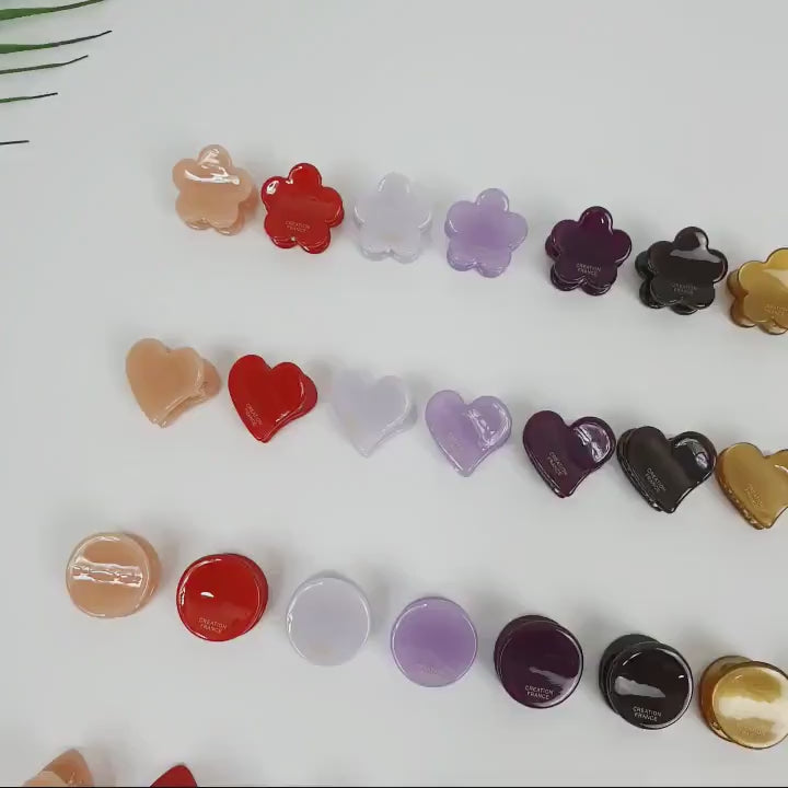 Vivid Color Modern Mini Hair Clips / Colorful Small French Hair Pin / Hair Barrette for Woman