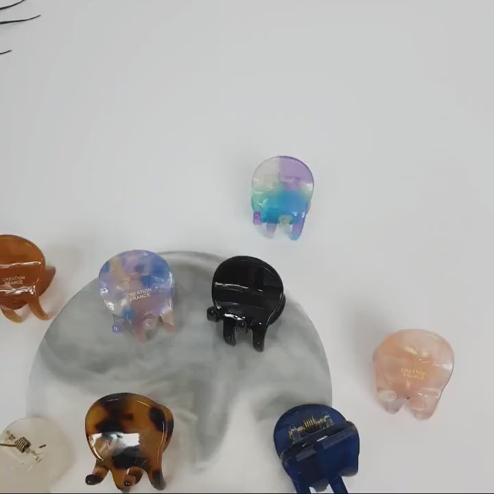 Bean Mini Claw Clip / Tortoise Shell Small French Hair Pin / Hair Barrette for Woman / Hair Accessory for Girl